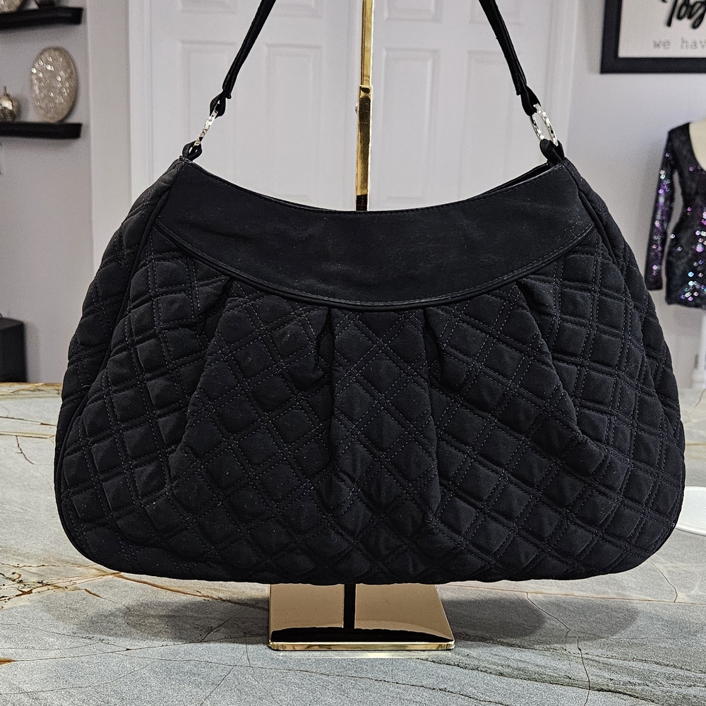Vera Bradley Black Quilted Hobo Bag